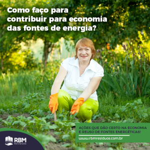 como faço para contribuir para economia das fontes de energia?